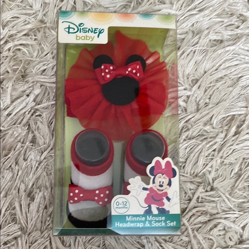 Disney Baby Minnie Mouse Red and Black Set